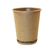 Gobelet carton kraft 180/200 ml (18/20 cl) sans plastique